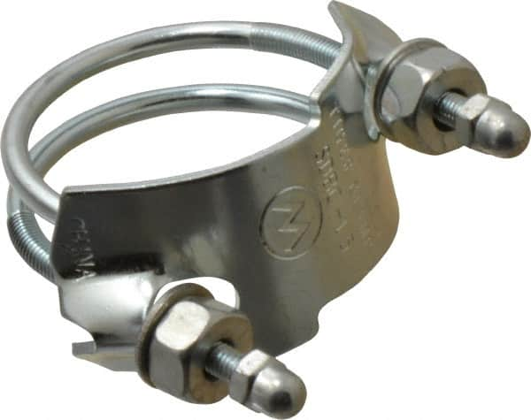 Kuriyama of America - 1-1/2" Hose, Spiral Double Bolt Hose Clamp - Plated Steel - Strong Tooling