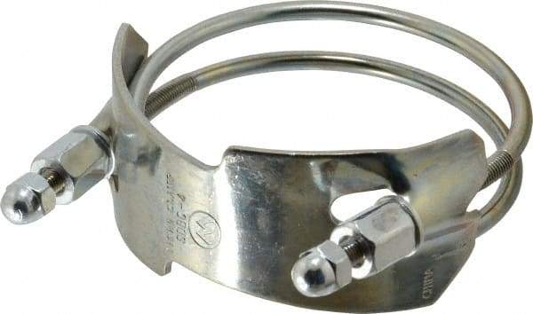 Kuriyama of America - 4" Hose, Spiral Double Bolt Hose Clamp - Plated Steel - Strong Tooling