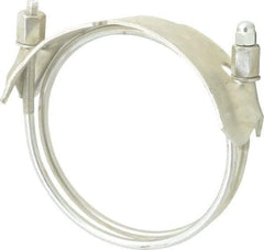 Kuriyama of America - 5" Hose, Spiral Double Bolt Hose Clamp - Plated Steel - Strong Tooling