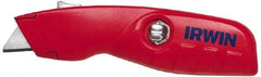 Irwin - Retractable Utility Knife - Red Handle, 2 Blades Included - Strong Tooling