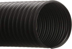 Hi-Tech Duravent - 14" ID, 25' Long, Thermoplastic Rubber Blower & Duct Hose - Black, 18" Bend Radius, 4 In/Hg, 2 Max psi, -65 to 275°F, Chemical Resistant - Strong Tooling