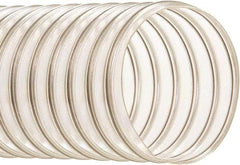 Hi-Tech Duravent - 7" ID, 50' Long, Polyurethane Blower & Duct Hose - Clear, 7-1/4" Bend Radius, 18 In/Hg, 12 Max psi, -65 to 200°F, Oil and Gas Resistant - Strong Tooling