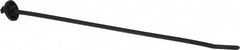 Thomas & Betts - 9.6" Long Black Nylon Standard Cable Tie - 65 Lb Tensile Strength, 1.65mm Thick, 1-3/4" Max Bundle Diam - Strong Tooling