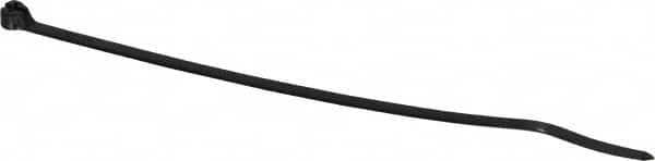 Thomas & Betts - 7.31" Long Black Polypropylene Standard Cable Tie - 30 Lb Tensile Strength, 1.22mm Thick, 1-1/2" Max Bundle Diam - Strong Tooling