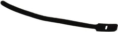 Thomas & Betts - 9" Long Black Nylon & Polyethylene Hook & Loop Strap - 40 Lb Tensile Strength, 1/16" Thick, 50.8mm Max Bundle Diam - Strong Tooling