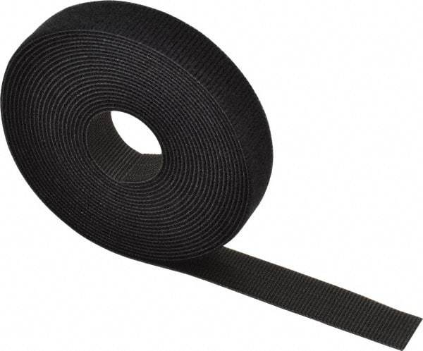 Thomas & Betts - 180" Long Black Nylon & Polyethylene Hook & Loop Strap - 50 Lb Tensile Strength, 1/16" Thick - Strong Tooling