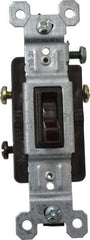 Pass & Seymour - 3 Pole, 120 VAC, 15 Amp, Specification Grade, Toggle, Wall and Dimmer Light Switch - 1-1/4 Inch Wide x 3.281 Inch High - Strong Tooling