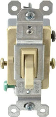 Pass & Seymour - 3 Pole, 120 VAC, 15 Amp, Specification Grade, Toggle, Wall and Dimmer Light Switch - 1-1/4 Inch Wide x 3.281 Inch High - Strong Tooling