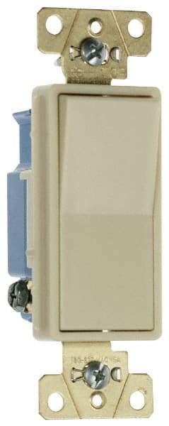 Pass & Seymour - 1 Pole, 120 to 277 VAC, 15 Amp, Specification Grade, Rocker, Wall and Dimmer Light Switch - 1.3 Inch Wide x 4.2 Inch High - Strong Tooling