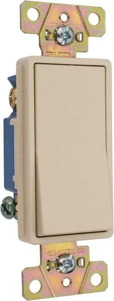 Pass & Seymour - 3 Pole, 120 to 277 VAC, 15 Amp, Specification Grade, Rocker, Wall and Dimmer Light Switch - 1.3 Inch Wide x 4.2 Inch High - Strong Tooling