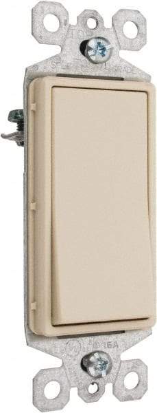 Pass & Seymour - 1 Pole, 120 to 277 VAC, 15 Amp, Specification Grade, Rocker, Wall and Dimmer Light Switch - 1.43 Inch Wide x 4.19 Inch High - Strong Tooling