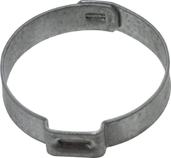 Oetiker - 28.5 to 31.6mm, Zinc-Plated 1-Ear Clamp - 1-1/4" Noml Size, 10mm Inner Width, 7mm Wide x 0.75mm Thick, Carbon Steel - Strong Tooling