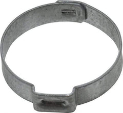 Oetiker - 28.5 to 31.6mm, Zinc-Plated 1-Ear Clamp - 1-1/4" Noml Size, 10mm Inner Width, 7mm Wide x 0.75mm Thick, Carbon Steel - Strong Tooling