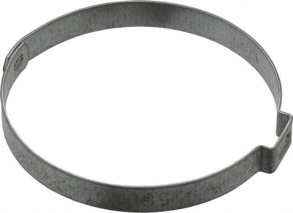 Oetiker - 52.9 to 56mm, Zinc-Plated 1-Ear Clamp - 2-3/16" Noml Size, 10mm Inner Width, 7mm Wide x 0.75mm Thick, Carbon Steel - Strong Tooling