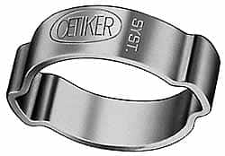 Oetiker - 26.3 to 31mm, Zinc-Plated 2-Ear Clamp - 1-3/16" Noml Size, 7.38mm Inner Width, 10mm Wide x 1.5mm Thick, Carbon Steel - Strong Tooling