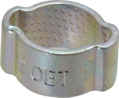 Oetiker - 7 to 9mm, Zinc-Plated 2-Ear Clamp - 5/16" Noml Size, 3.14mm Inner Width, 7mm Wide x 1mm Thick, Carbon Steel - Strong Tooling