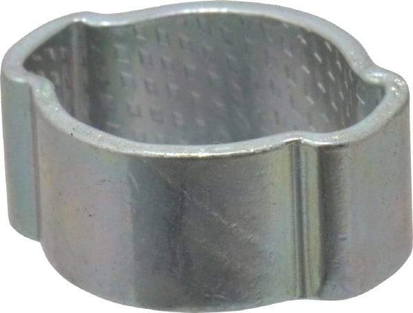 Oetiker - 8.1 to 11mm, Zinc-Plated 2-Ear Clamp - 3/8" Noml Size, 4.55mm Inner Width, 7mm Wide x 1mm Thick, Carbon Steel - Strong Tooling