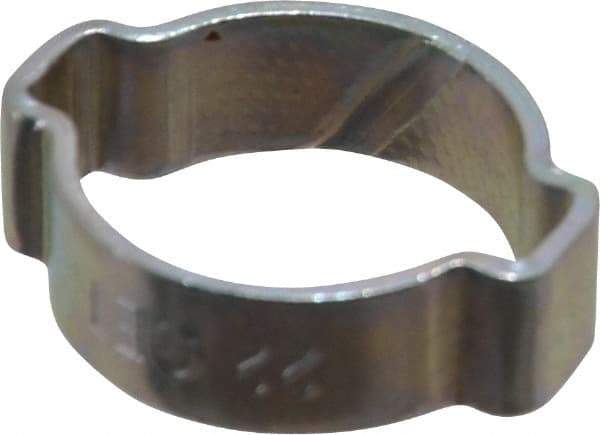 Oetiker - 18 to 22mm, Zinc-Plated 2-Ear Clamp - 13/16" Noml Size, 6.28mm Inner Width, 9mm Wide x 1.5mm Thick, Carbon Steel - Strong Tooling