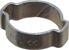 Oetiker - 18 to 22mm, Zinc-Plated 2-Ear Clamp - 13/16" Noml Size, 6.28mm Inner Width, 9mm Wide x 1.5mm Thick, Carbon Steel - Strong Tooling