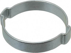 Oetiker - 40.6 to 46mm, Zinc-Plated 2-Ear Clamp - 1-3/4" Noml Size, 8.48mm Inner Width, 10mm Wide x 1.5mm Thick, Carbon Steel - Strong Tooling