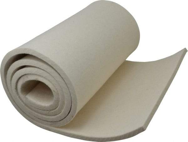 Made in USA - 3/8 Inch Thick x 60 Inch Wide x 12 Inch Long, Pressed Wool Felt Sheet - 6 Lbs/Square Yd., White, 500 psi - Strong Tooling