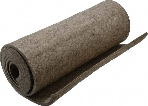 Made in USA - 1/4 Inch Thick x 60 Inch Wide x 12 Inch Long, Pressed Wool Felt Sheet - 4 Lbs/Square Yd., Gray, 400 psi - Strong Tooling