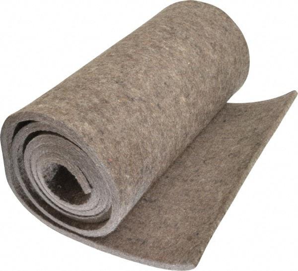 Made in USA - 3/8 Inch Thick x 60 Inch Wide x 12 Inch Long, Pressed Wool Felt Sheet - 6 Lbs/Square Yd., Gray, 400 psi - Strong Tooling