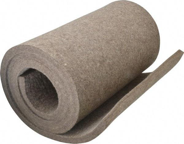 Made in USA - 1/2 Inch Thick x 60 Inch Wide x 12 Inch Long, Pressed Wool Felt Sheet - 8 Lbs/Square Yd., Gray, 400 psi - Strong Tooling