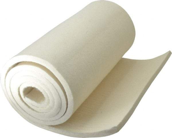 Made in USA - 3/8 Inch Thick x 66 Inch Wide x 12 Inch Long, Pressed Wool Felt Sheet - 4.6 Lbs/Square Yd., White, 400 psi - Strong Tooling