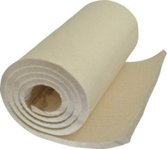 Made in USA - 1/2 Inch Thick x 66 Inch Wide x 12 Inch Long, Pressed Wool Felt Sheet - 6 Lbs/Square Yd., White, 400 psi - Strong Tooling