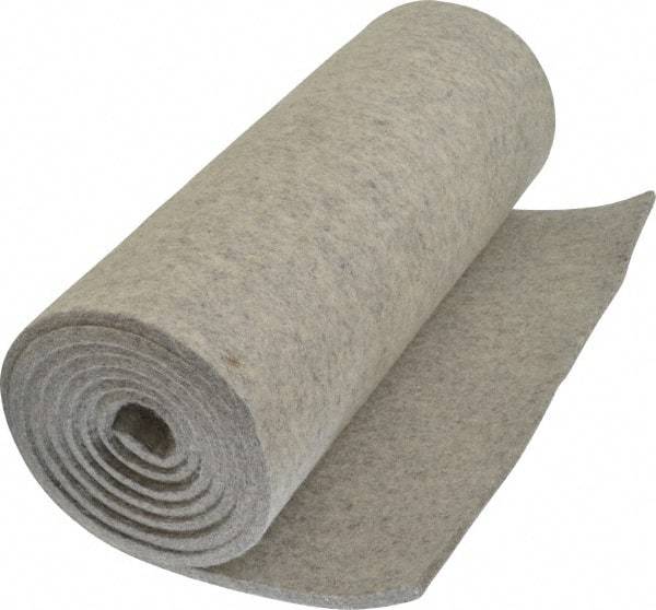 Made in USA - 1/4 Inch Thick x 72 Inch Wide x 12 Inch Long, Pressed Wool Felt Sheet - 3.1 Lbs/Square Yd., Gray, 250 psi - Strong Tooling