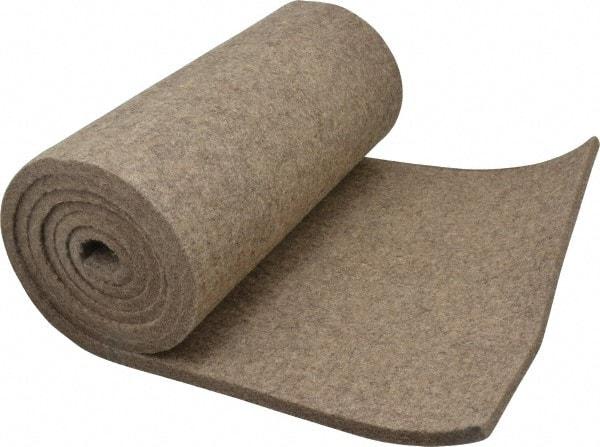 Made in USA - 3/8 Inch Thick x 72 Inch Wide x 12 Inch Long, Pressed Wool Felt Sheet - 4.6 Lbs/Square Yd., Gray, 250 psi - Strong Tooling