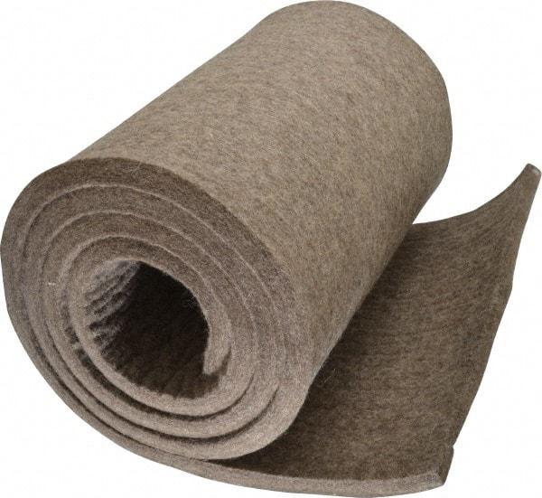 Made in USA - 1/2 Inch Thick x 72 Inch Wide x 12 Inch Long, Pressed Wool Felt Sheet - 6.1 Lbs/Square Yd., Gray, 250 psi - Strong Tooling