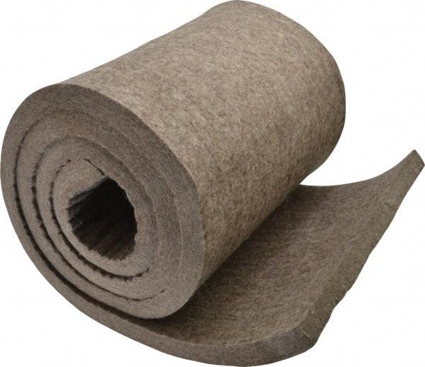 Made in USA - 3/4 Inch Thick x 72 Inch Wide x 12 Inch Long, Pressed Wool Felt Sheet - 9.2 Lbs/Square Yd., Gray, 250 psi - Strong Tooling