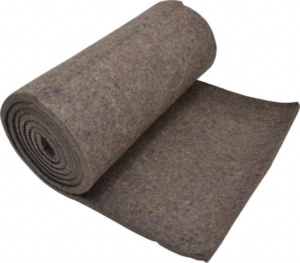 Made in USA - 3/8 Inch Thick x 72 Inch Wide x 12 Inch Long, Pressed Wool Felt Sheet - 3.2 Lbs/Square Yd., Gray, 75 psi - Strong Tooling