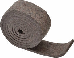 Made in USA - 1/4 Inch Thick x 2 Inch Wide x 5 Ft. Long, Felt Stripping - Gray, Plain Backing - Strong Tooling