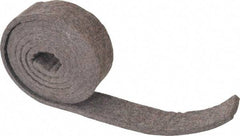 Made in USA - 1/4 Inch Thick x 1-1/2 Inch Wide x 5 Ft. Long, Felt Stripping - Gray, Plain Backing - Strong Tooling