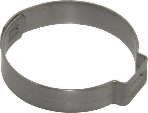 Oetiker - 27 to 30.1mm, 1-Ear Clamp - 1-3/16" Noml Size, 10mm Inner Width, 7mm Wide x 0.6mm Thick, Stainless Steel - Strong Tooling