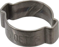 Oetiker - 12.5 to 15mm, 2 Ear Clamp - 9/16" Nominal Size - Strong Tooling