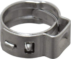 Oetiker - Stepless Ear Clamp - 3/8" Noml Size, 5.5mm Inner Width, 5mm Wide x 0.5mm Thick, Stainless Steel - Strong Tooling