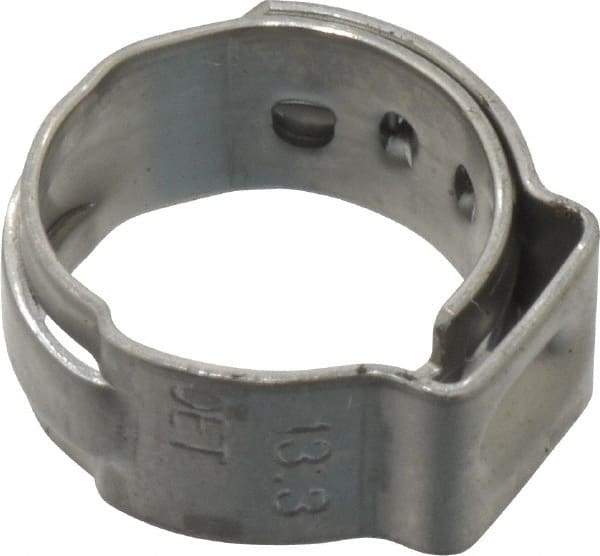 Oetiker - Stepless Ear Clamp - 1/2" Noml Size, 8mm Inner Width, 7mm Wide x 0.6mm Thick, Stainless Steel - Strong Tooling