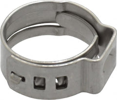 Oetiker - Stepless Ear Clamp - 35/64" Noml Size, 8mm Inner Width, 7mm Wide x 0.6mm Thick, Stainless Steel - Strong Tooling