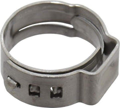 Oetiker - Stepless Ear Clamp - 9/16" Noml Size, 8mm Inner Width, 7mm Wide x 0.6mm Thick, Stainless Steel - Strong Tooling