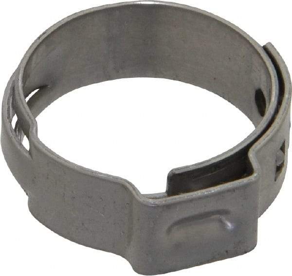 Oetiker - Stepless Ear Clamp - 11/16" Noml Size, 8mm Inner Width, 7mm Wide x 0.6mm Thick, Stainless Steel - Strong Tooling