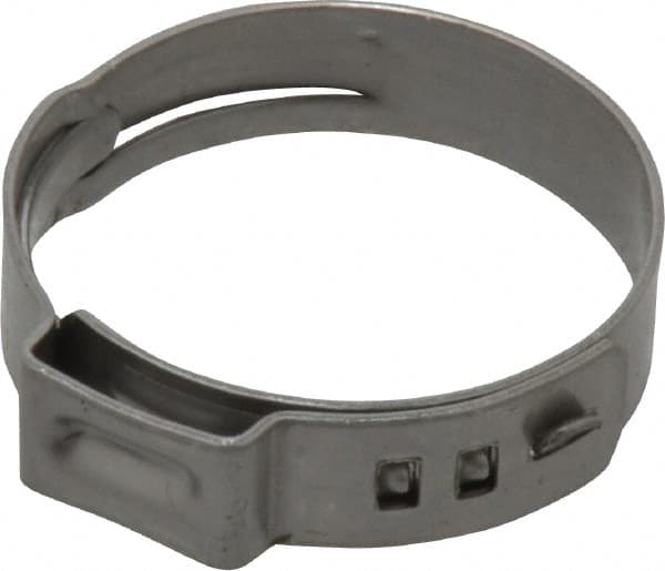 Oetiker - Stepless Ear Clamp - 1" Noml Size, 10mm Inner Width, 7mm Wide x 0.6mm Thick, Stainless Steel - Strong Tooling