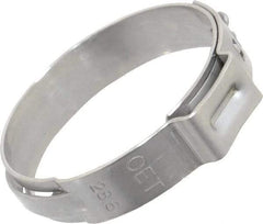 Oetiker - Stepless Ear Clamp - 1-1/8" Noml Size, 10mm Inner Width, 7mm Wide x 0.6mm Thick, Stainless Steel - Strong Tooling