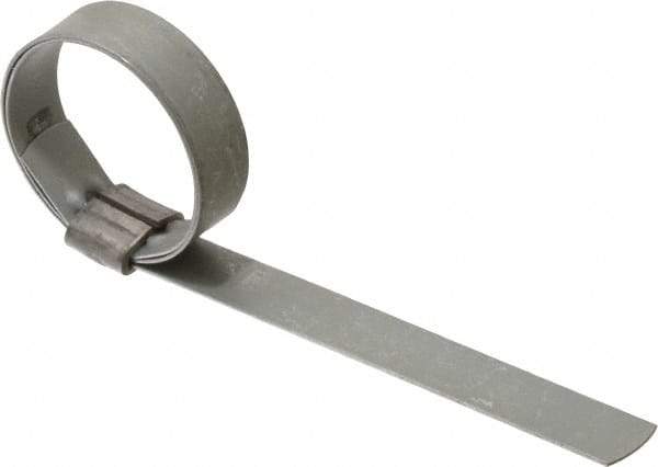 IDEAL TRIDON - 1-1/4" ID Galvanized Steel Preformed J-Type Clamp - 1/2" Wide, 0.03" Thick - Strong Tooling