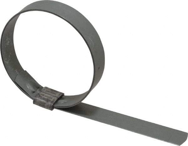 IDEAL TRIDON - 2-1/2" ID, Galvanized Steel Preformed J-Type Clamp - 5/8" Wide x 0.03" Thick - Strong Tooling