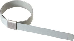 IDEAL TRIDON - 1-3/4" ID Galvanized Steel Preformed Center Punch Clamp - 5/8" Wide, 0.025" Thick - Strong Tooling