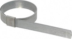 IDEAL TRIDON - 2" ID Galvanized Steel Preformed Center Punch Clamp - 5/8" Wide, 0.025" Thick - Strong Tooling